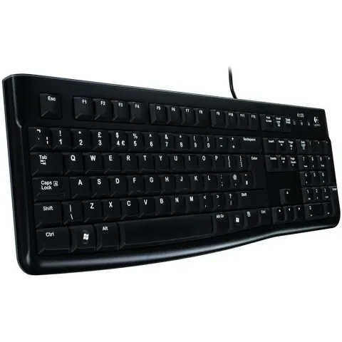 LOGITECH K120 Corded Keyboard - BLACK - USB - EST