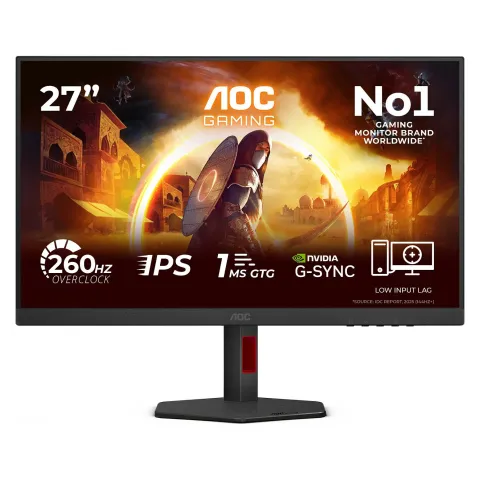 AOC 27G4ZR 27‑inch Fast IPS Gaming Monitor - 240 Hz / 260 Hz OC - 1920x1080 - 27G4ZR
