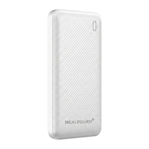 REALPOWER PB-10000 Plus,10.000 mAh,20W,2x USB-A,1x USB-C wei