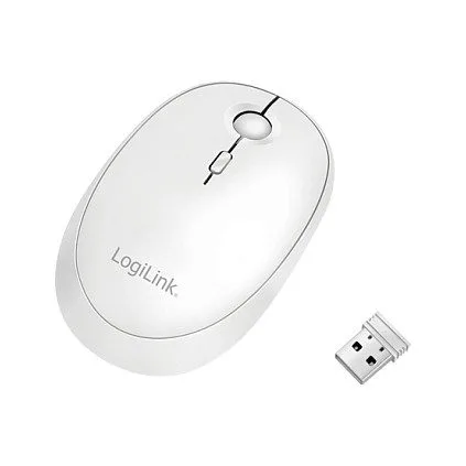 Logilink Maus Funk & Bluetooth,2.4GHz,800/1200/1600dpi,weiß