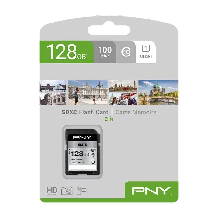 CARD XC Card 128GB PNY Elite R100MB/s retail