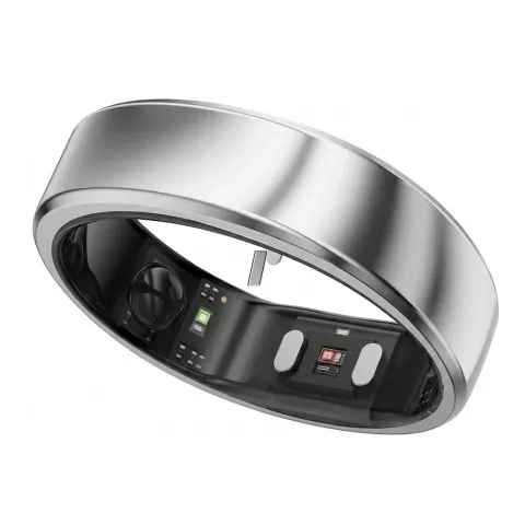 RingConn Smart Ring Gen2 Air für Frauen und Männer - Schlaf- und Fitness Tracking Wearable - Herzfrequenz - Galaxie-Silber Größe 10