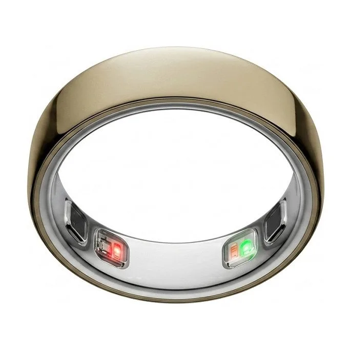 RingConn Smart Ring Gen2 Air for Women and Men - Sleep and Fitness Tracking Wearable - Heart Rate - Dune Gold Size 11