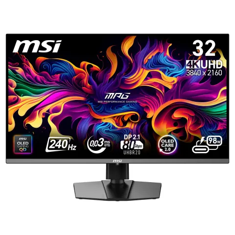 MSI MPG 322URX QD-OLED 31.5-inch 4K 240Hz Monitor - MPG 322URX QD-OLED
