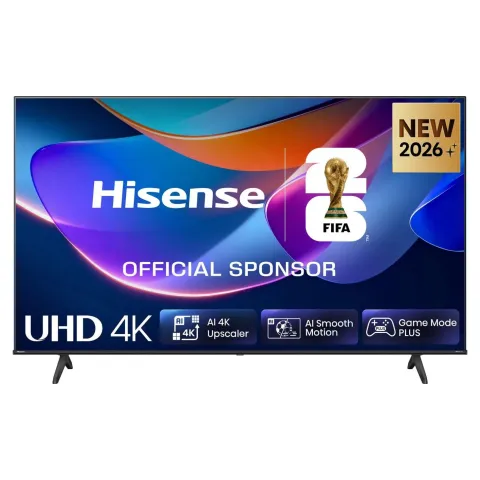 146.0cm/58" (3840x2160) Hisense 58A6S Smart TV 4K UHD 8ms 60Hz HDMI USB HDR WiFi Bluetooth Black/Grey
