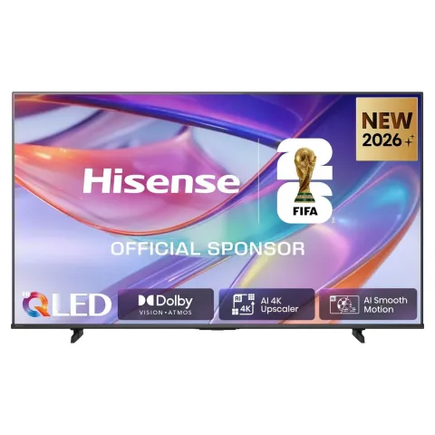 126.0cm/50" (3840x2160) Hisense 50Q7S Smart TV 4K Hi-QLED 9,5ms 60Hz HDMI USB HDR WiFi Bluetooth Black