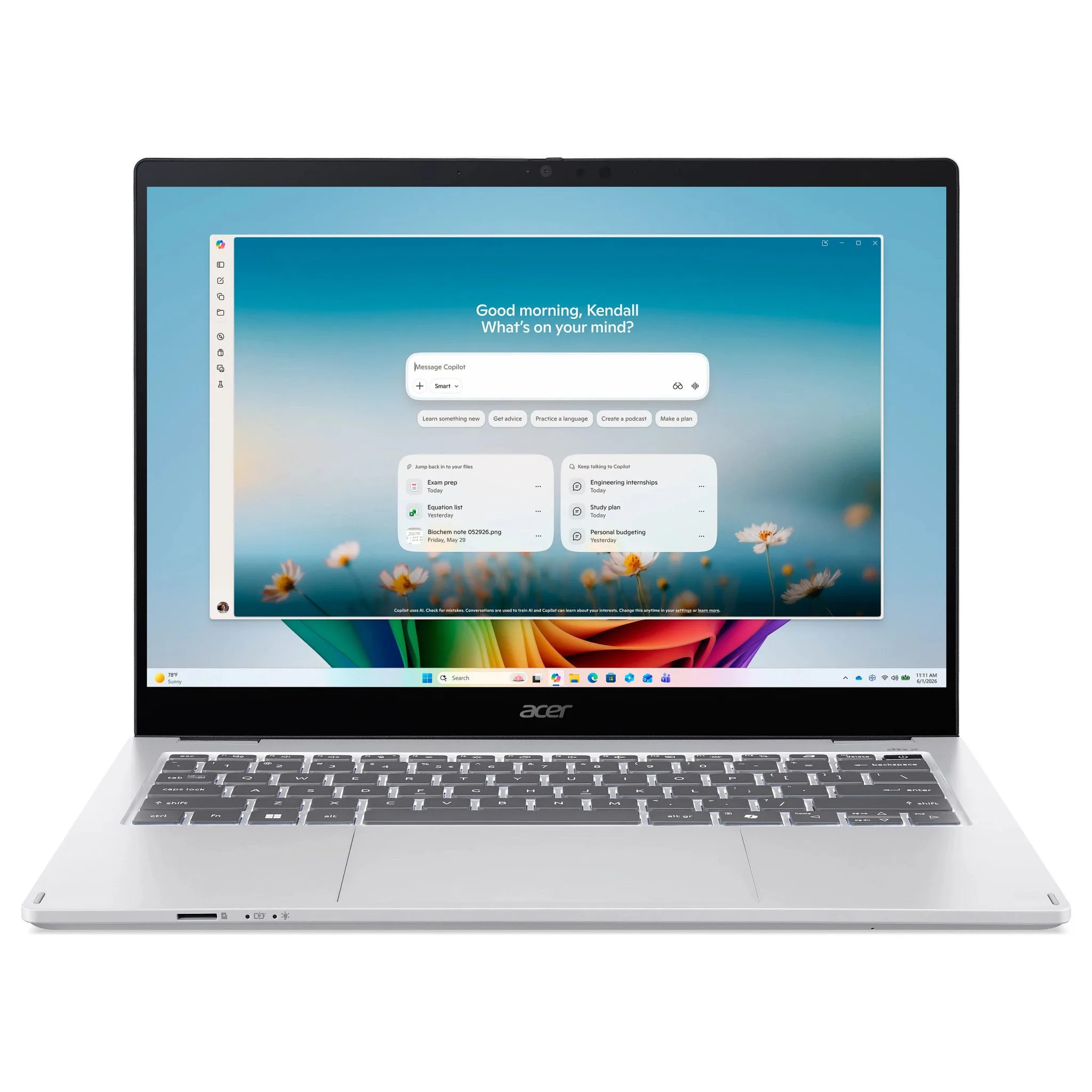 Acer Swift Spin 14 AI SFSP14-I51T-59E2 CU5 325/16GB/512SSD/W11 Home