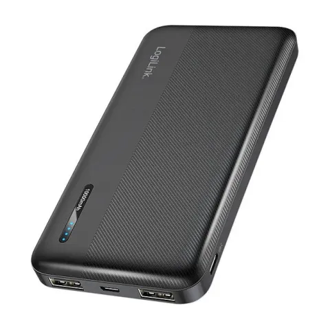 Logilink Mobile Power Bank, LiPo, 10.000 mAh, USB-C in/out, black