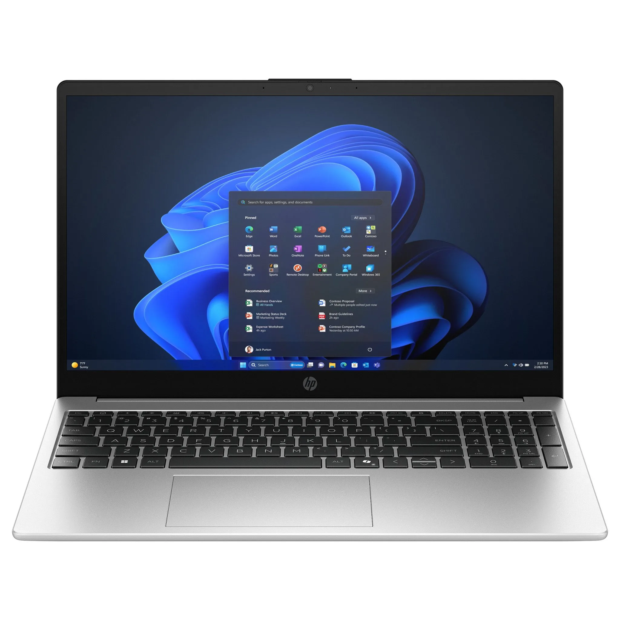 HP 255R G10 RYZ5 7535U/8GB/512SSD/W11 Home QWERTY US english layout