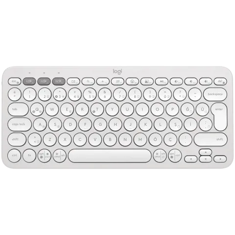 LOGITECH K380S Bluetooth Keyboard - TONAL WHITE - FRA