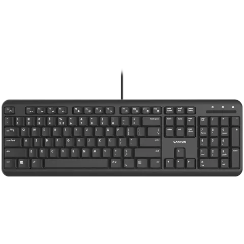 CANYON keyboard HKB-20 EN Velvet Wired Black