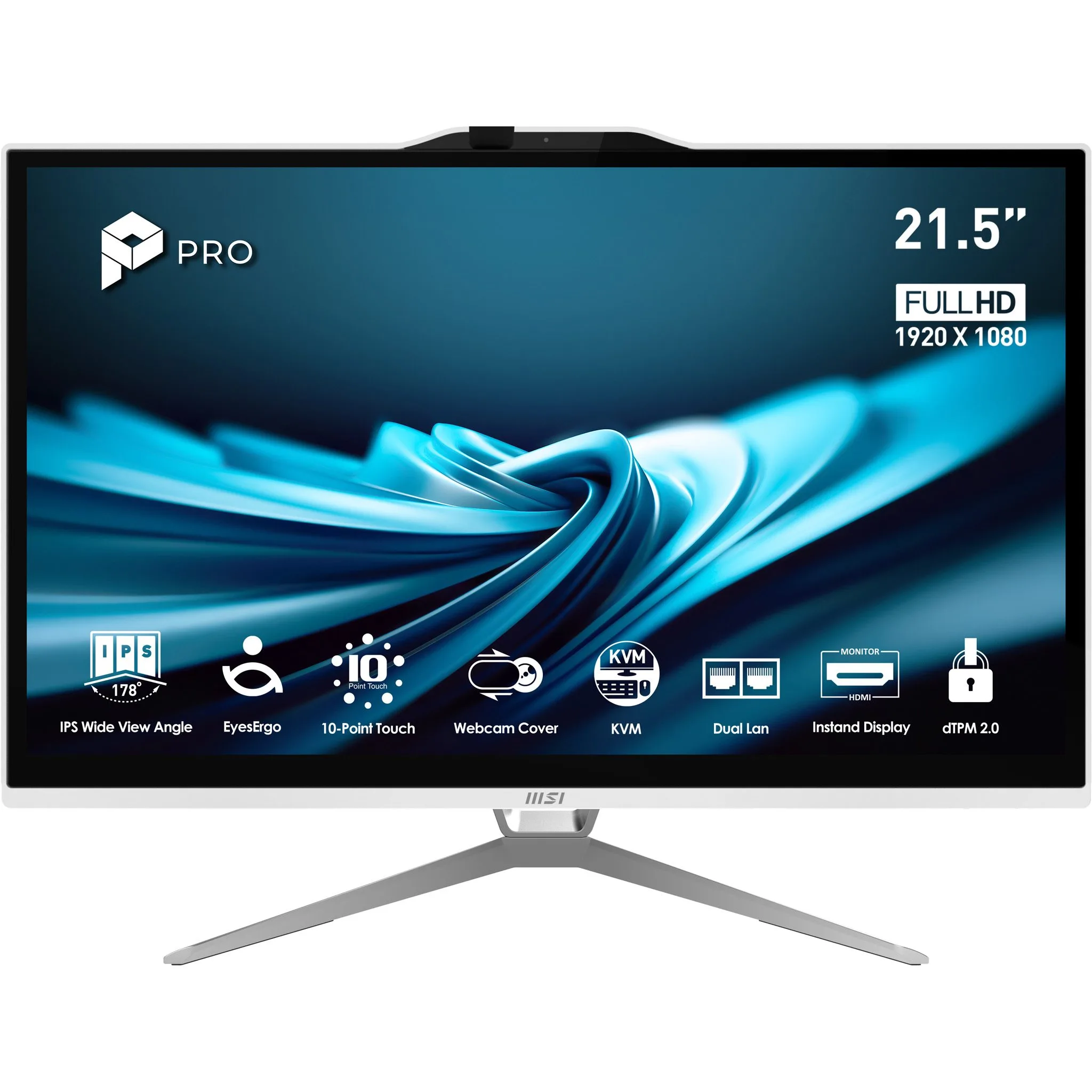 MSI Pro AP222T 14MA-605EU i3-14100/8GB/512GBSSD/W11 Home AZERTY French Layout