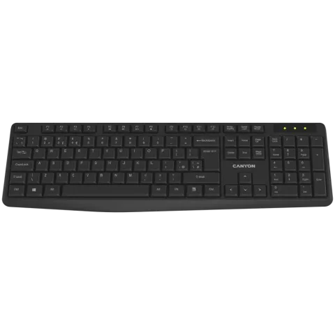 CANYON keyboard KB-W01 Wireless Black