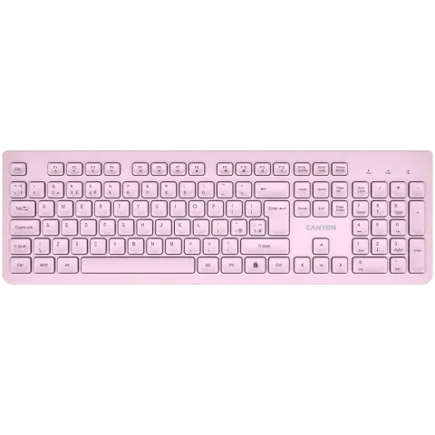 CANYON keyboard HKB-W01 UK/US AAA Wireless Pink