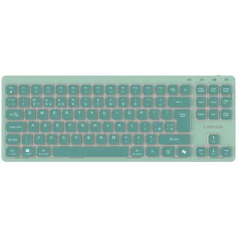 CANYON Keyboard OnType 10 Low Profile EN Wired Green