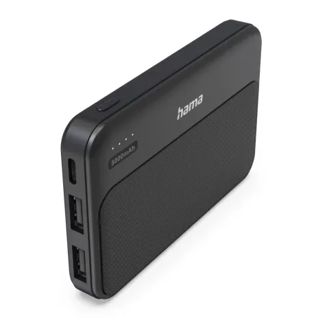 Hama Power Pack Pocket 5 5000 mAh 2X USB-A anthracite