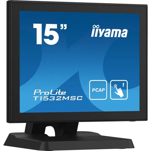 IIYAMA T1532MSC-B5X 38,1CM 15Zoll LCD 4:3 Projective Capacitive 10-Points Touch Bezel Free LED