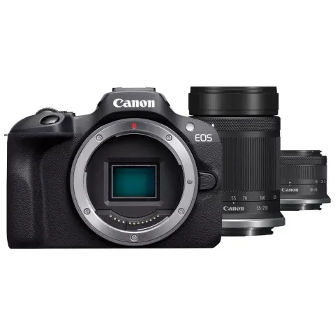 Canon EOS R100 + RF-S lens 18-45mm IS STM + RF-S lens 55-210mm IS STM