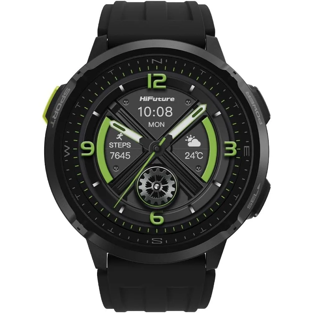 HiFuture Adventure GPS SmartWatch with AMOLED & Compass MIX3 Black