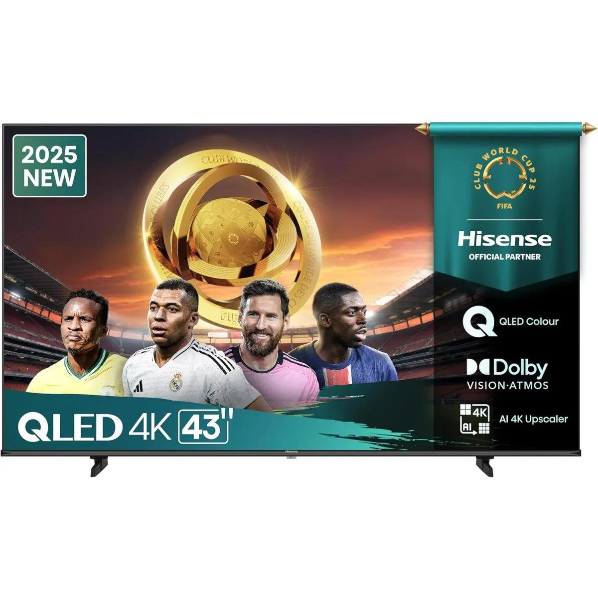 Hisense 43E7Q 43-inch 4K QLED Smart TV - Dolby Vision & Dolby Atmos - 6942351418407