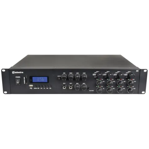 Adastra A8 4 x Independent Stereo Zones Amplfier - 953.408UK - 8x200W USB BT FM