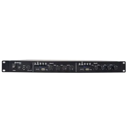 Adastra Amplifier - A14 - 2 x Independent Stereo Zones Amplifier x 200W per Zone & 2x Media Players BT USB FM