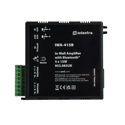 Adastra In-Wall Bluetooth Amp - IWA415B - 4x15W@4ohm