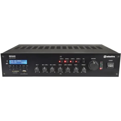 Adastra - RM360D - 100V 360W FM DAB USB BT 4Z 953.226UK