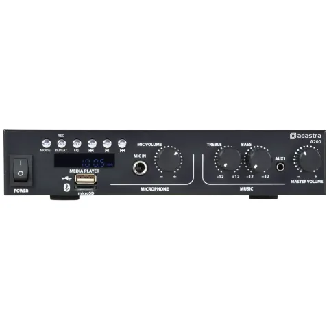 Adastra Stereo Amplifier - A200 - BT USB FM 2x35W@8ohm