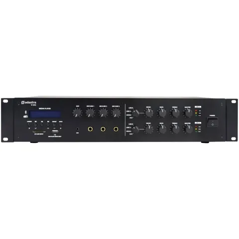 Adastra V-242 100V Amplifier - 953.252UK - 2x240W FM USB SD BT