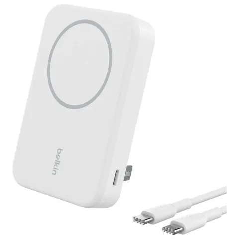 Belkin 10,000 mAh 15w Qi2 MagSafe white