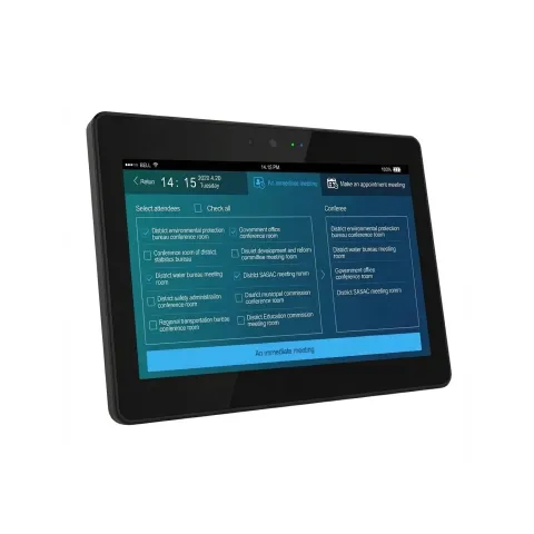 ALLNET Meetingraum RGB LED Tablet 13 Zoll RK3399 Android 10 und NFC RFID schwarz