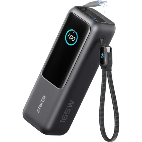 Anker Mobile Powerbank 25000 Prime - 165W Built-In and Retractable Cables