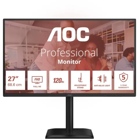 AOC 68.6cm (27') - 27E4CV - 16:09 HDMI+DP+USB-C lift Black