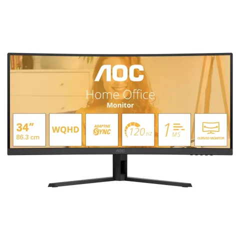 AOC 86,3cm (34') CU34B3E 21:09 HDMI+DP Curved black