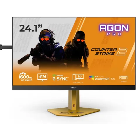 AOC Agon Pro - CS24A - 24 inch Full HD Gaming, 610 Hz, 0.5 ms GTG, G-SYNC, HDR400, 1920x1080, 2x HDMI 2.1, DP 1.4, USB Hub