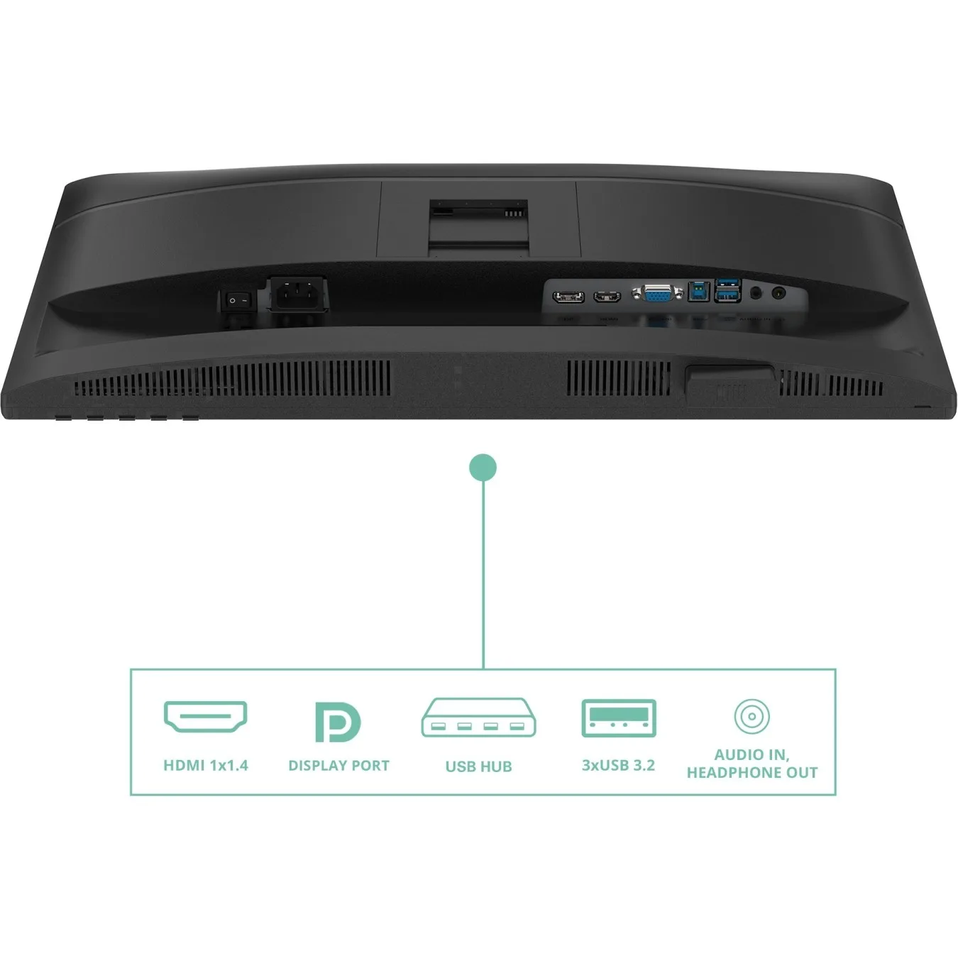 AOC Monitor - 24P4U - 60.5 cm (23.8") 16:9 HDMI+DP+DVI+USB IPS Lift Black