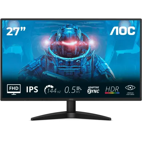 AOC Monitor - 27B36X - 68.6 cm (27"), 16:9, HDMI+DP, Black