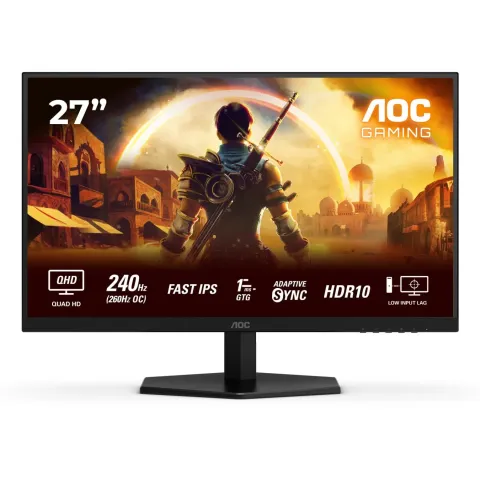 AOC Q27G42ZE - 27in QHD (2560x1440) Fast IPS Gaming Monitor - 260Hz, 1ms GTG, HDR10, Black/Red