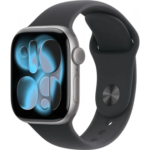Apple Watch S11 Aluminium Cellular 42mm Space Gray (Sport band black) S M - S11 - Space Gray, 42mm, Aluminium, LTE
