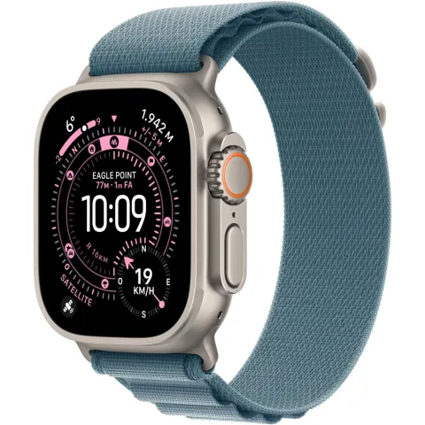 Apple Watch Ultra 3 Titanium Cellular - 49mm Natural (Alpine Loop Light Blue) Small