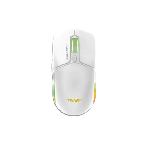 Armaggeddon Mirage VI Wired+2.4G+BT Recharge 10000CPI Gaming Mouse White