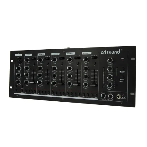 Artsound Audio Mixer - MIKS6.4 - Audio Mixer 6 Channels 4 zones