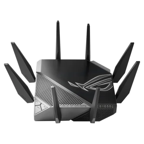 ASUS GT-AXE11000 WiFi-6E Gaming WLAN-Router (90IG06E0-MO1R00) [AiMesh. bis zu 11.000 Mbit s. 6GHz Frequenzband. 2.5G ...