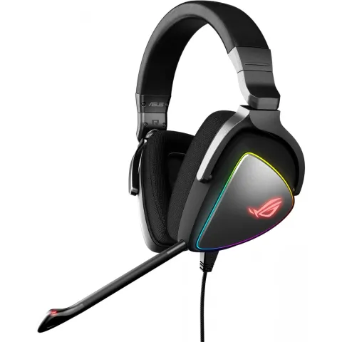 ASUS ROG Delta Gaming Headset - Wired USB-C/USB-A - Black, Multicolor RGB, 32Ω, 20–40000Hz