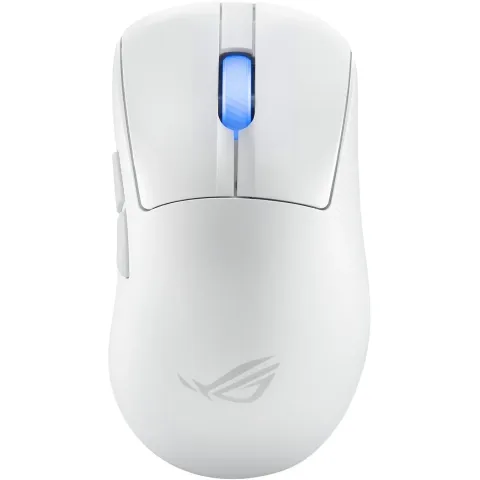 ASUS ROG Keris II Ace Wireless Gaming Mouse - Right-Hand, Tri-Mode (2.4G/BT/USB), 42,000 DPI, White