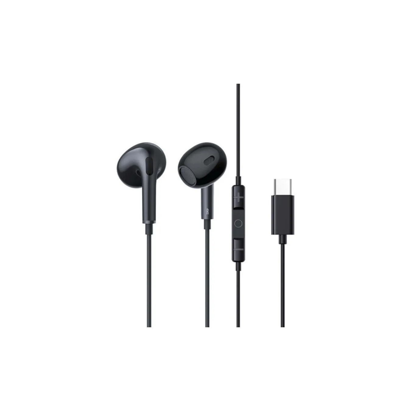 Baseus Earphones - CZ17 - Wired Type C Black