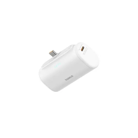 Baseus Powerbank - 20W 5000mAh Plug-In USB-C 20W White