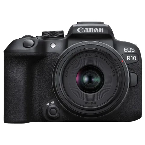 Canon EOS R10 Black Digital Camera + RF-S 18-45mm F4.5-6.3 IS STM lens