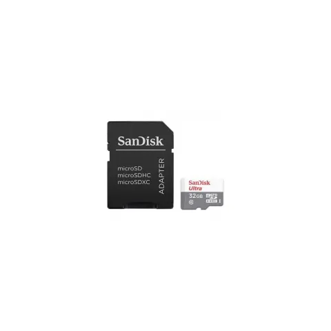 CARD 32GB SANDISK ULTRA MICROHC + - Grey. Red, MicroSDHC, Class 10, UHS-I